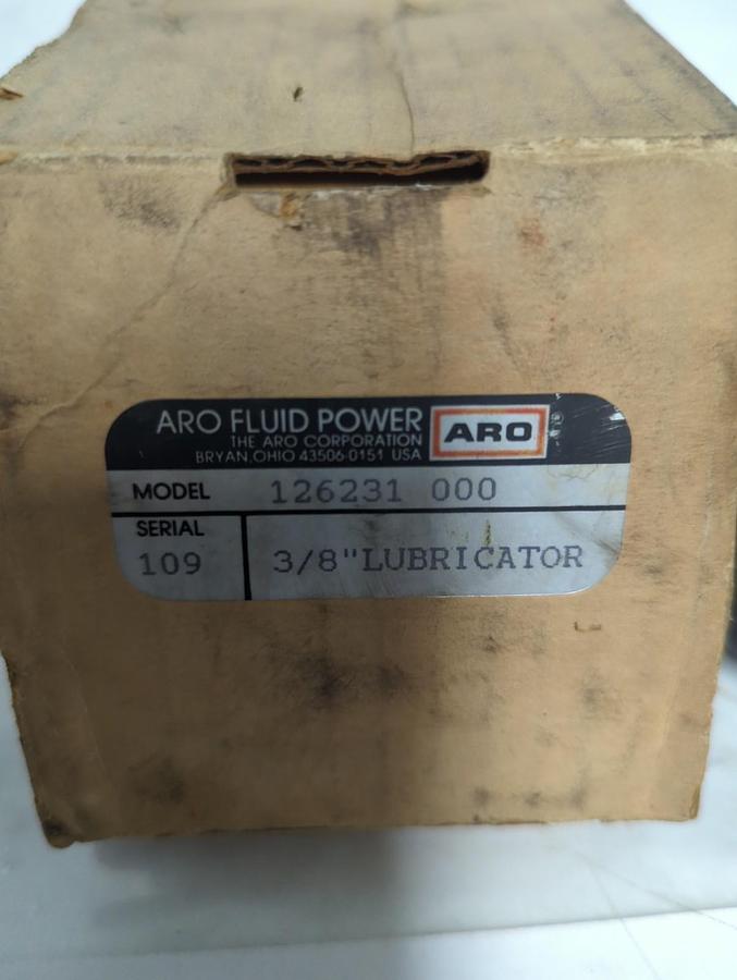 ARO FLUID POWER,126231 000,LUBRICATOR 3/8 INCH NOS