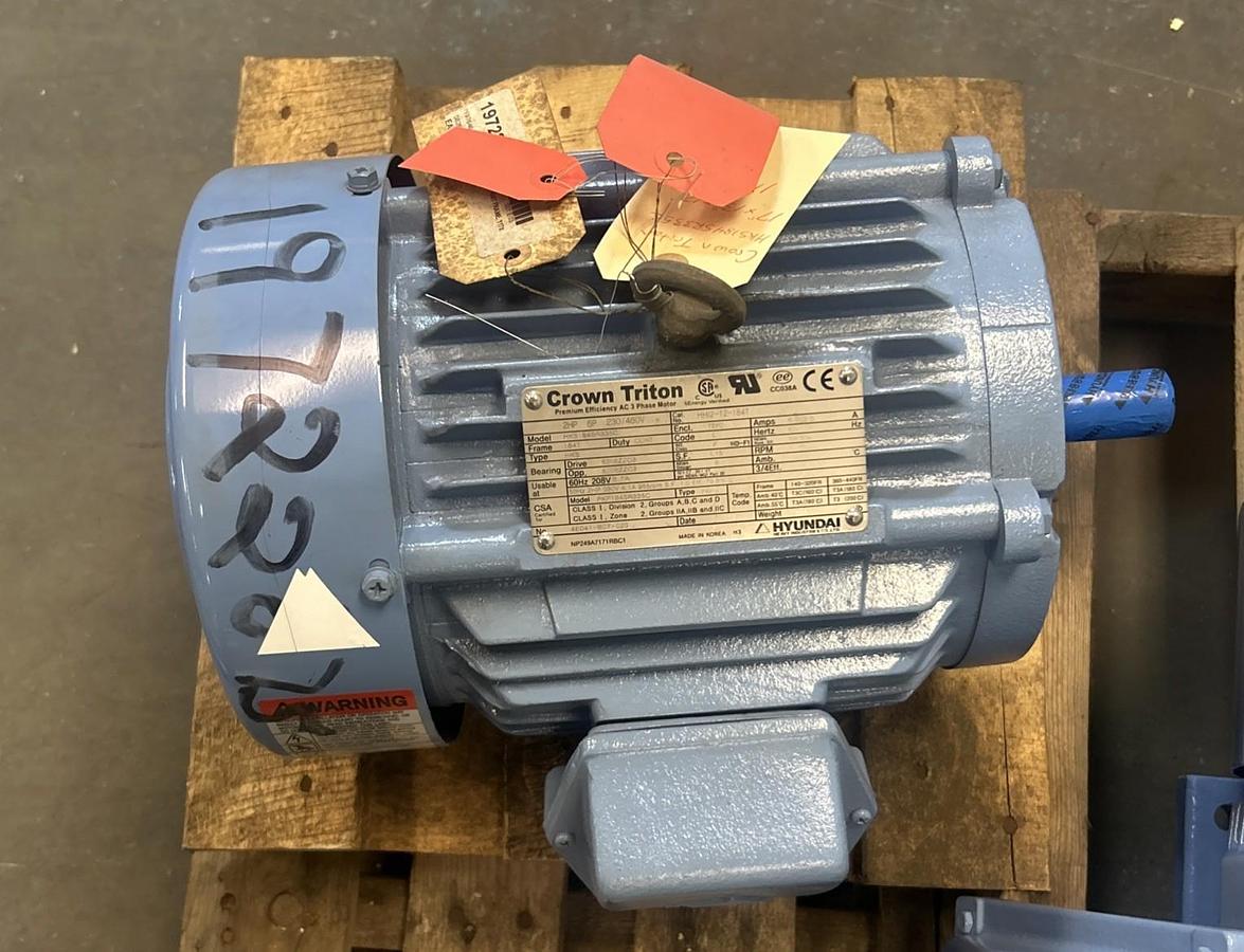 CROWN TRITON,HKS184SR335C,MOTOR 2HP 1155RPM 230/460V 184T FRAME NOS