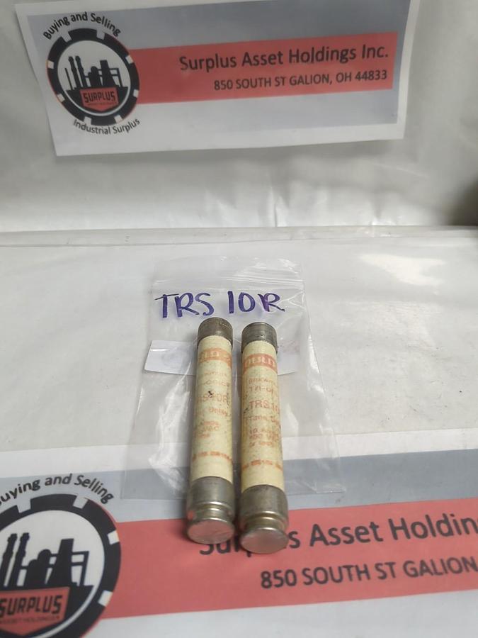 Used GOULD SHAWMUT,TRS-10R,AMP TRAP 10 AMP FUSE LOT OF 2 PRE-OWNED