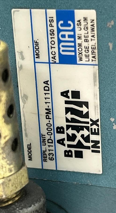 Used MAC VALVES,6311D-000-PM-111DA,SOLENOID VALVE