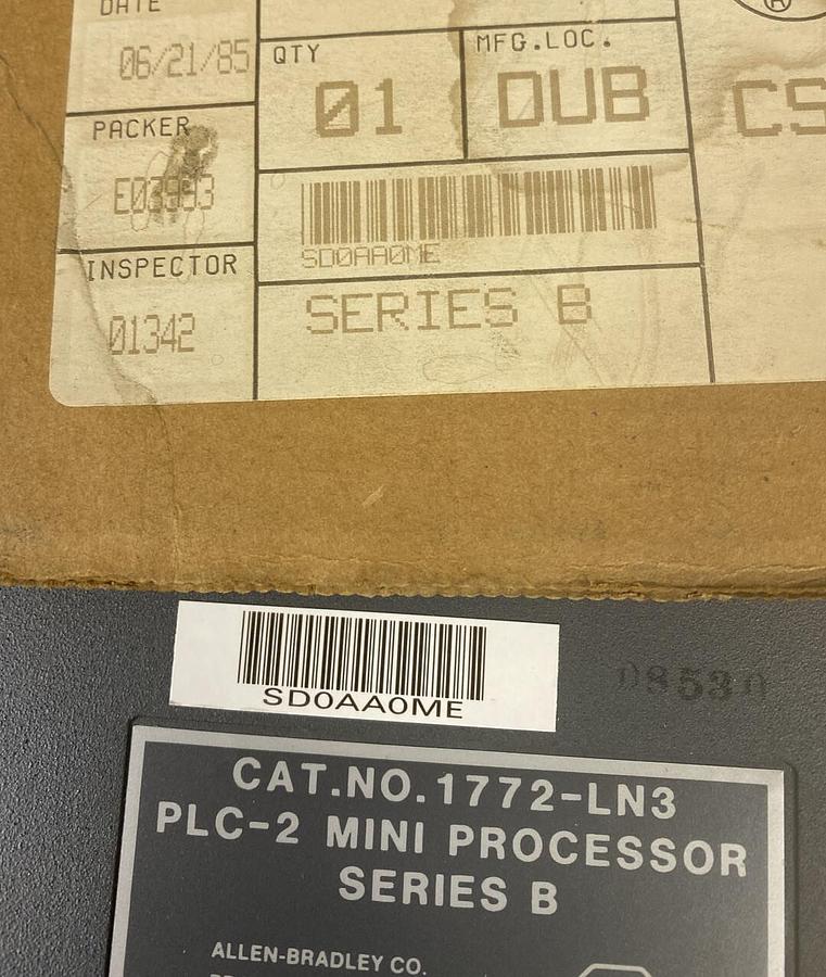 Allen Bradley,1772LN3,Mini Processor Module Series B NOS