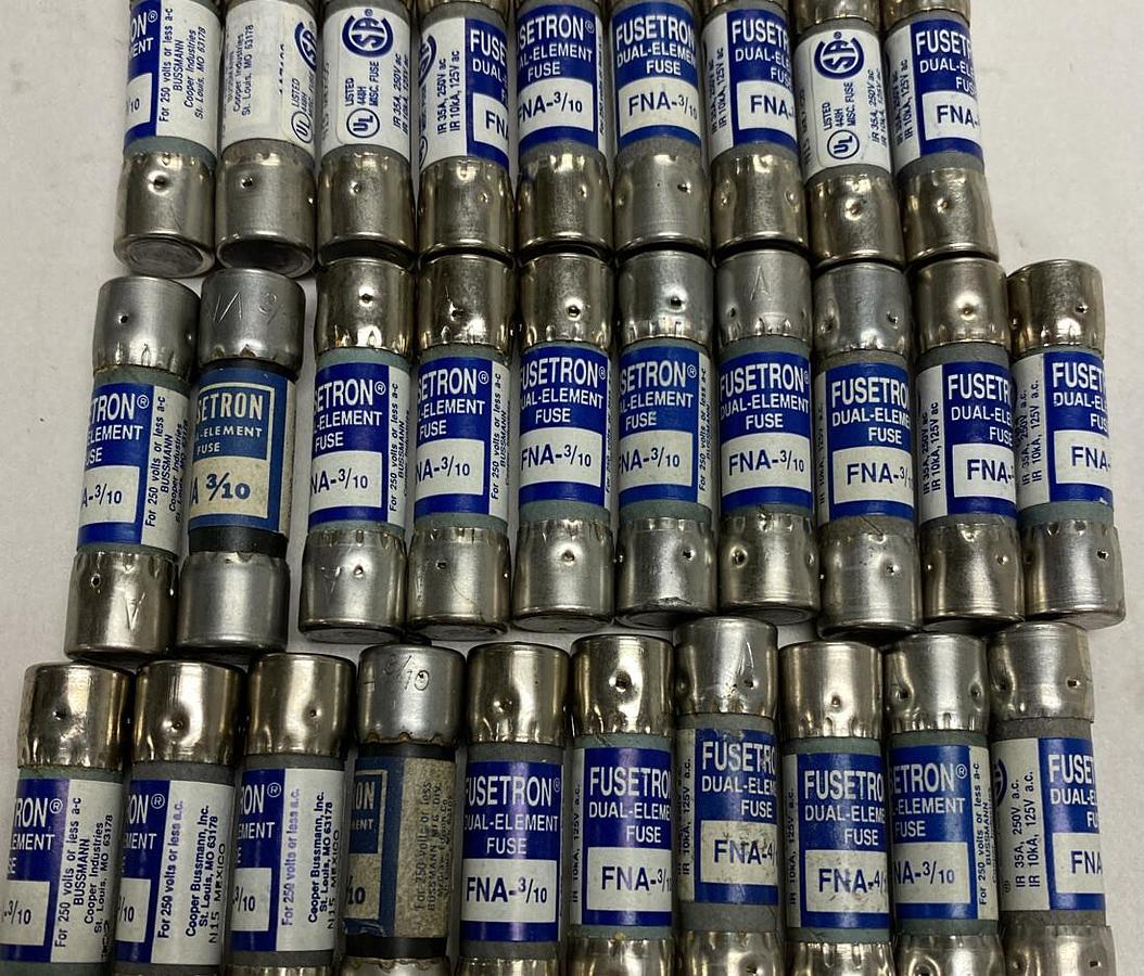 Cooper Bussmann,FNA-3/10,Fuse 3/10 AMP Lot of 27 NOS