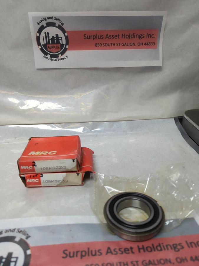 MRC,108KSZZG,DEEP GROOVE BALL BEARING LOT OF 2 NOS