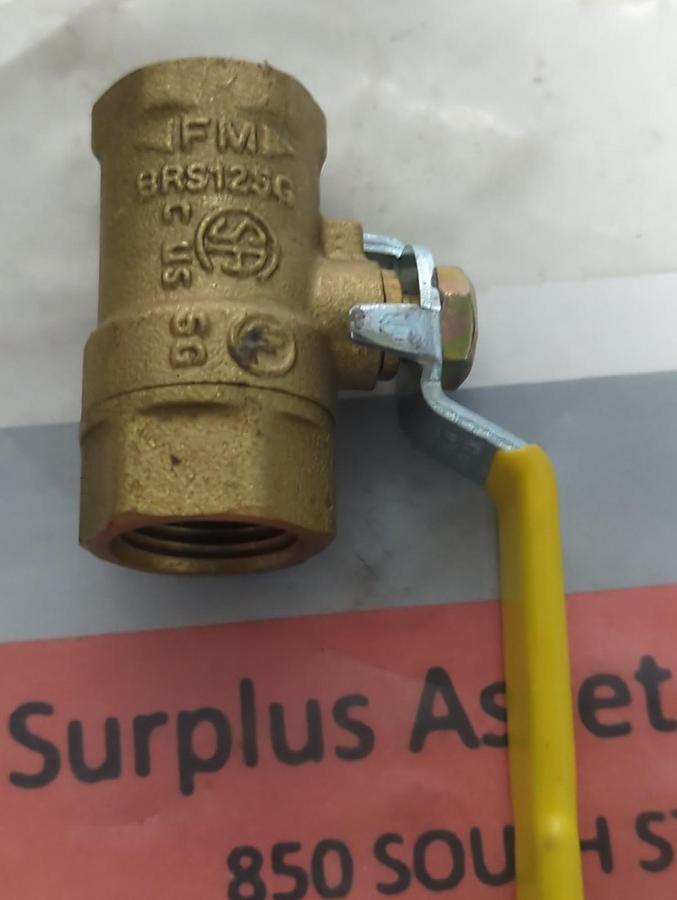 FNW,BRS125G,BALL VALVE 1/2 INCH LOT OF 2 NOS