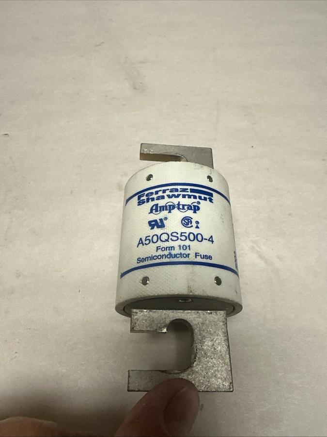Used Ferraz Shawmut,A50QS500-4,500 Amp Semi-Conductor Fuse