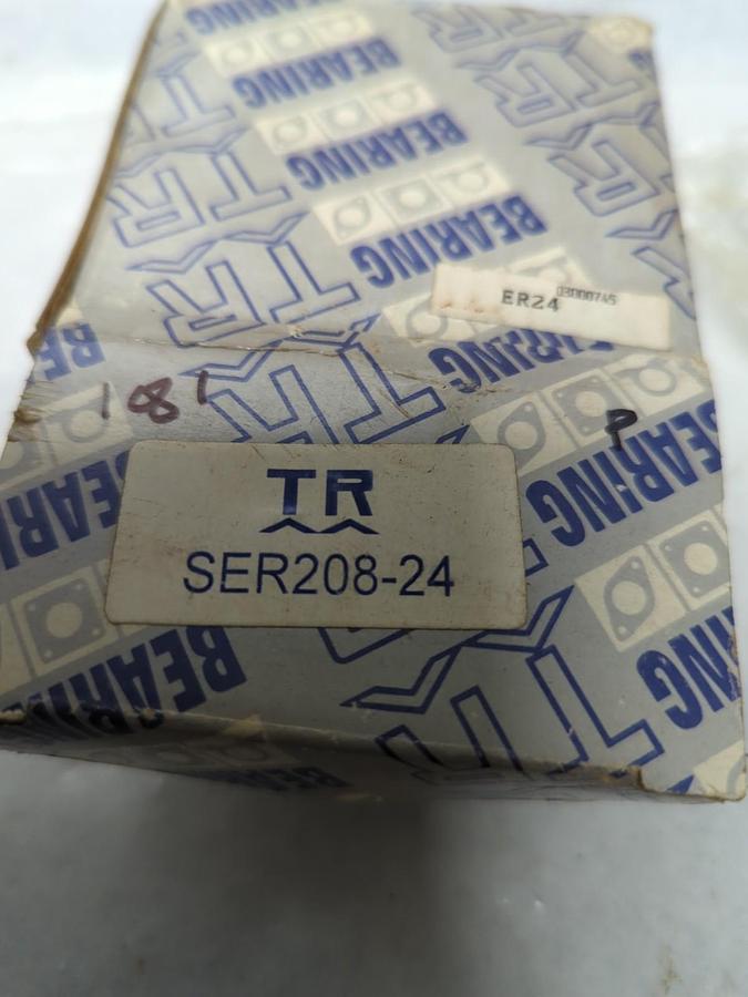 TR BEARINGS,SER 208-24,INSERT BALL BEARING WITH SNAP RING AND LOCKING COLLAR NOS