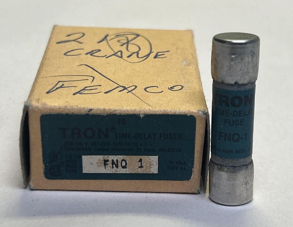 COOPER BUSSMANN,FNQ1,TRON FUSES LOT OF 8 NEW