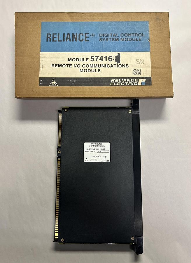 Used RELIANCE,0-57416-K,REMOTE I/O COMMUNICATIONS MODULE NEW