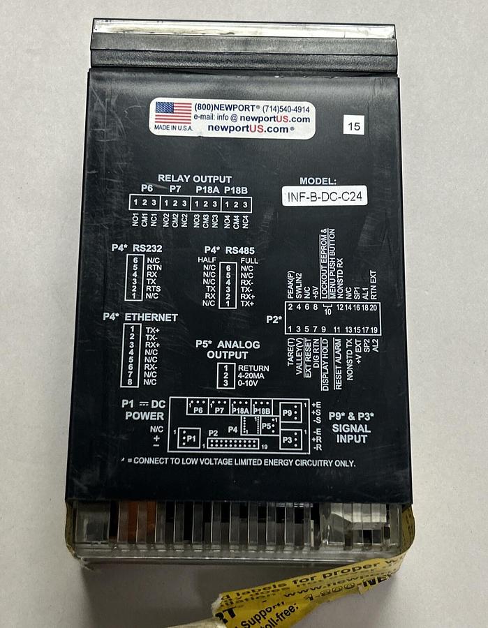 NEWPORT ELECTRONICS,INF-B-DC-C24,UNIV INPUT METER NOS