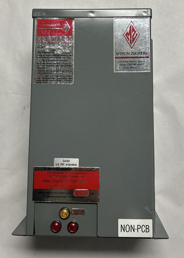 MYRON ZUCKER,KIM43015-3,CAPACITOR 18AMP 480V 3PHASE 60HZ NEW