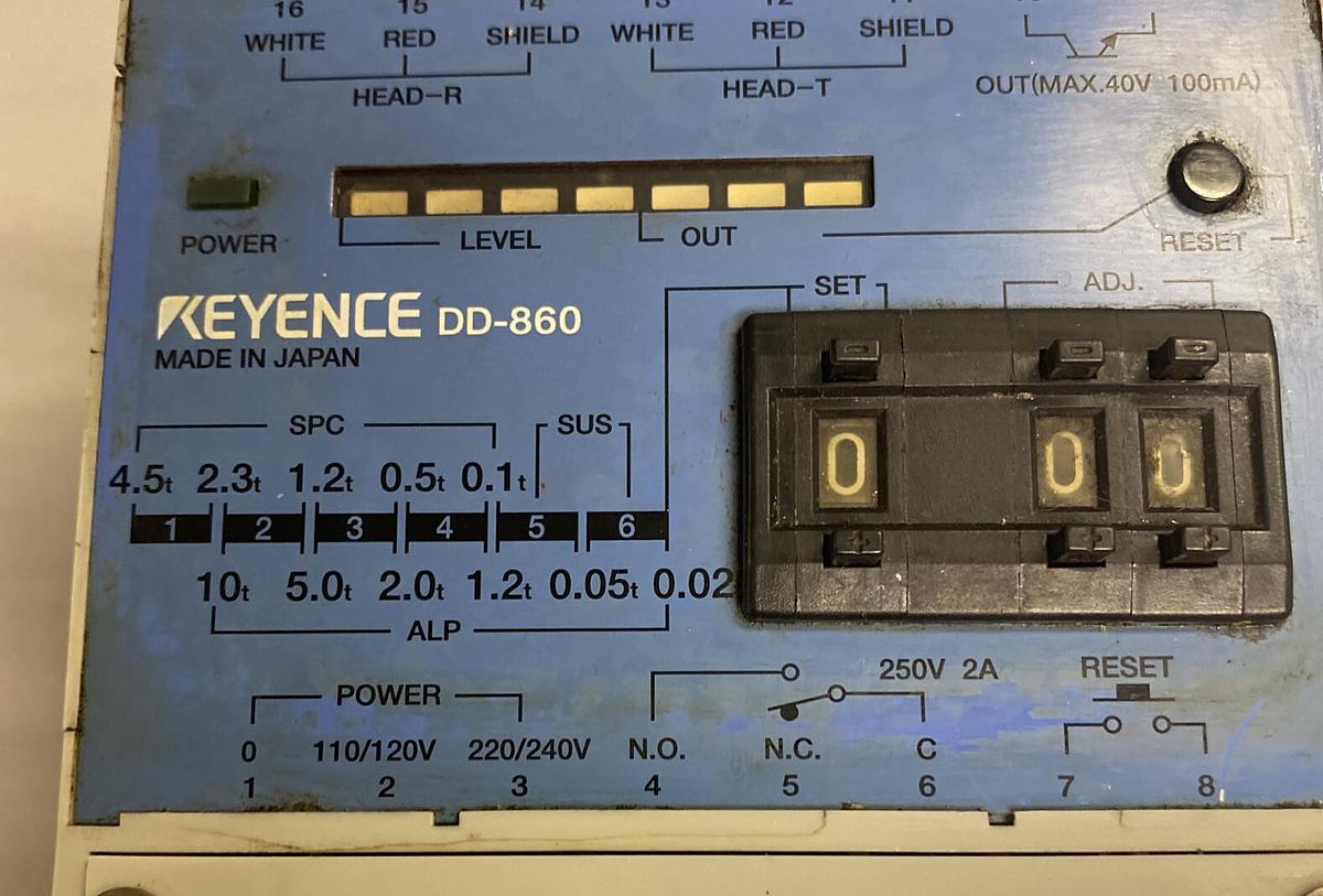 Used KEYENCE,DD-860,PLC Amplifier Unit