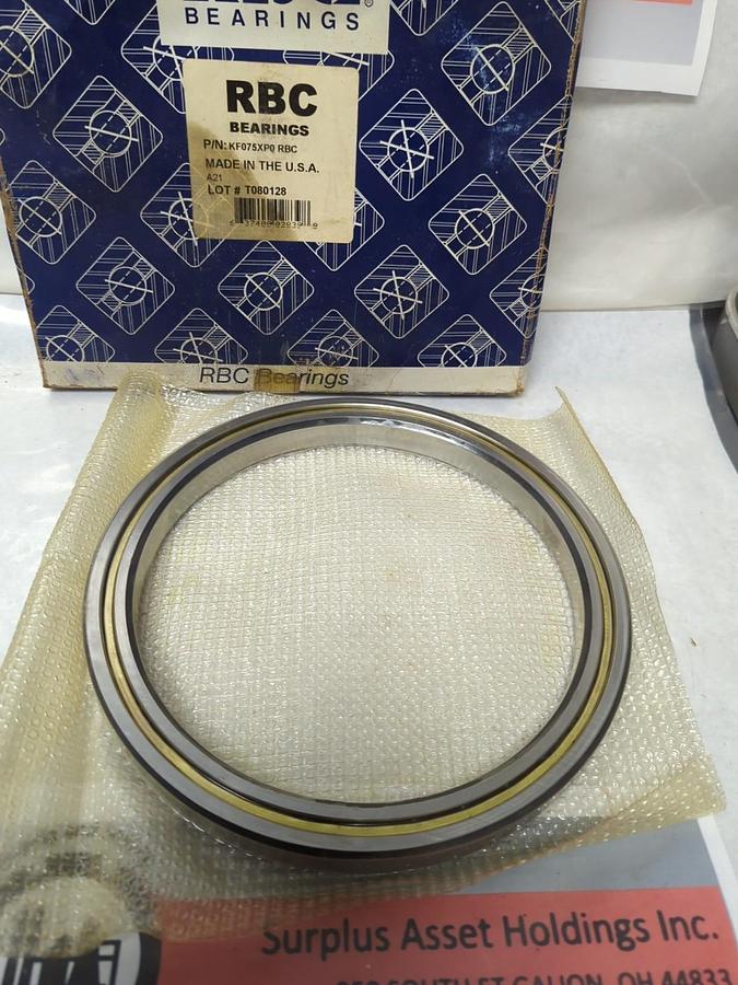 RBC,KF075XP0,THIN-SECTION BALL BEARING 7-1/2 INCH BORE NOS