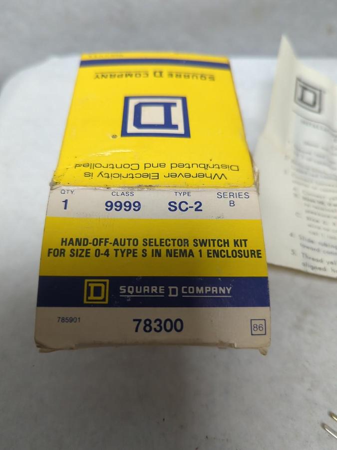 SQUARE D,78300,HAND-OFF AUTO SELECTOR NOS