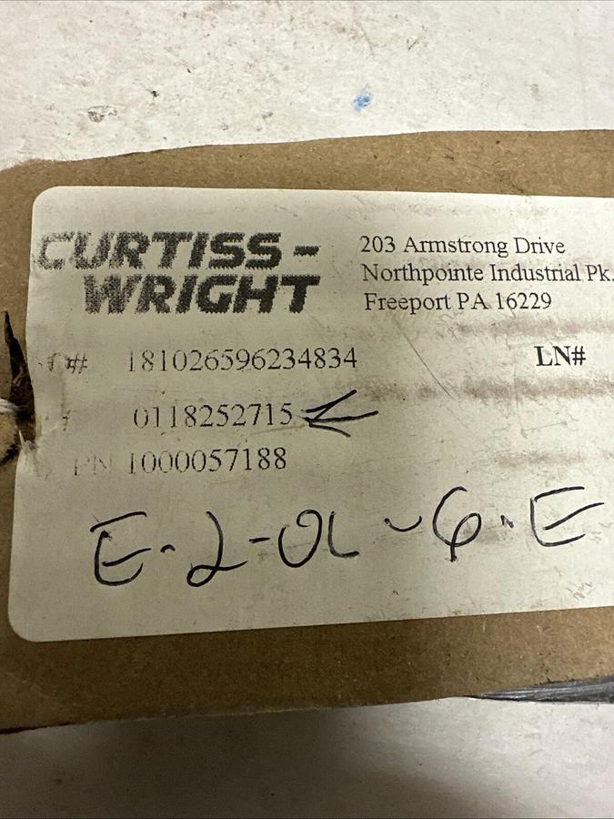 Used Curtiss Wright,0118252715,Seal