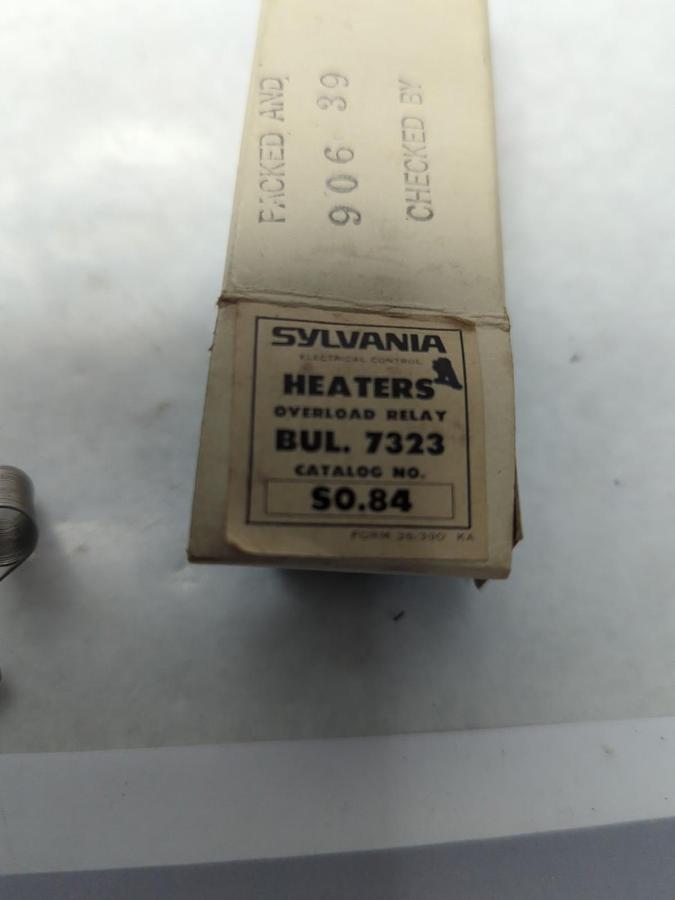 SYLVANIA,S0.84,OVERLOAD HEATER ELEMENT NOS