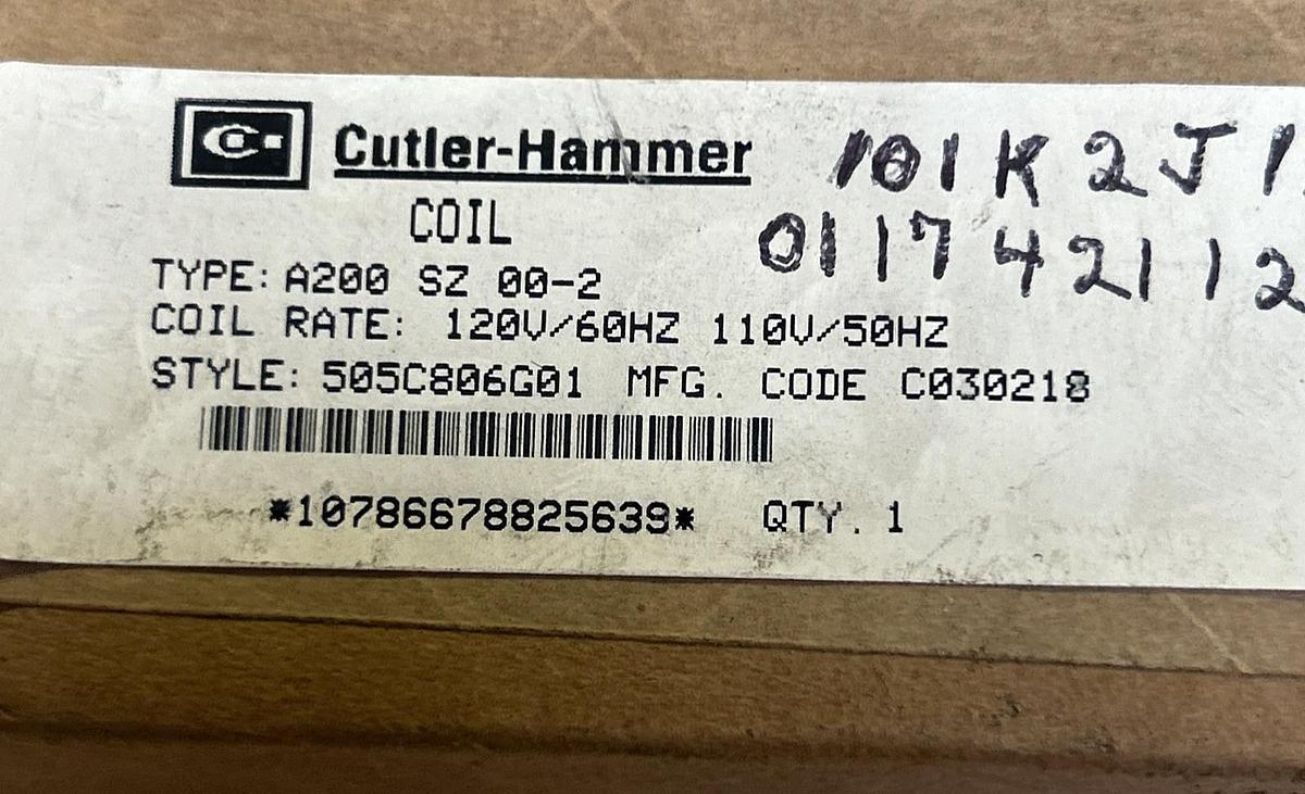 CUTLER-HAMMER,A200SZ00-2,COIL 110/120V NOS
