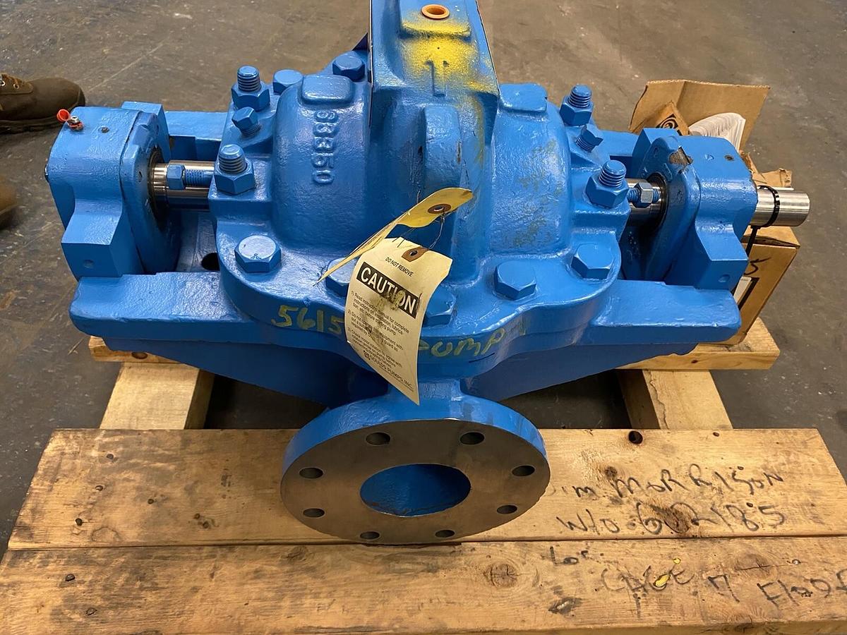 Used GOULDS,245C107,3410 SPLIT CASE PUMP 4X6-9 IMP DIA 7.1250IN