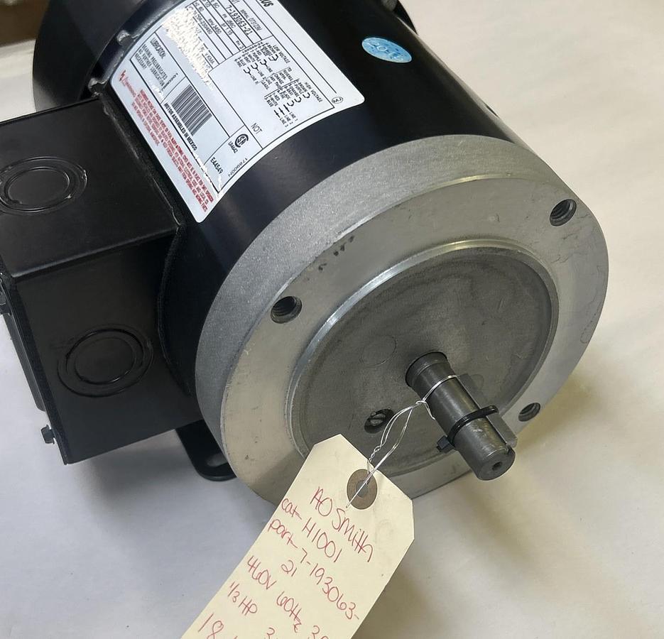 AO SMITH,H1001,MOTOR 1/3HP 3450RPM 208-230/460V 3PH J56C FRAME NOS