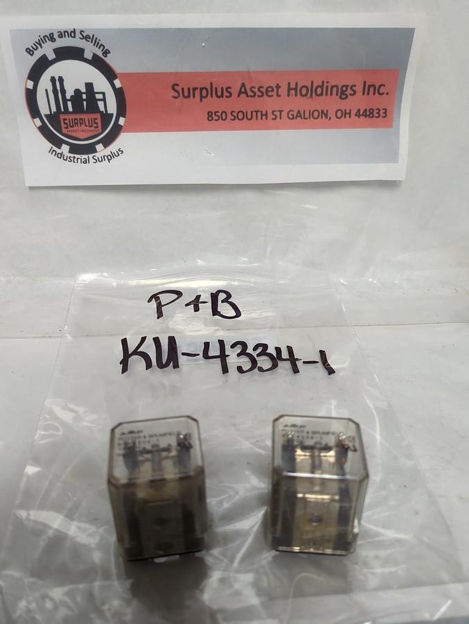 Used POTTER & BRUMFIELD,KU-4334-1,RELAY LOT OF 2 PRE-OWNED