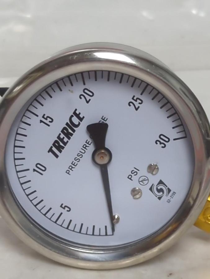 TRERICE,D82B,PRESSURE GAUGE 0-30PSI 1/4 NPT LM NOS