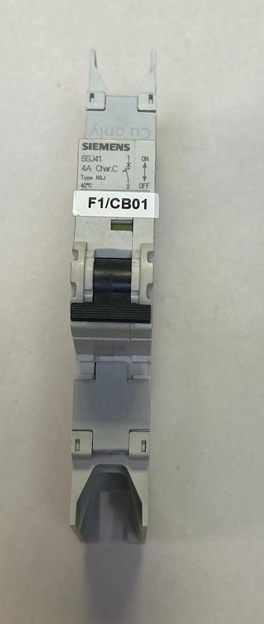 Used SIEMENS,5SJ4104-7HG42,CIRCUIT BREAKER 4A