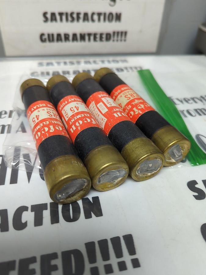 CEFCON,CRS-45,CLASS K5 FUSE 45 AMP LOT OF 4 NOS