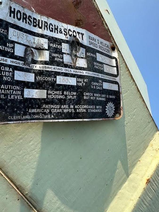 Used Horsburgh & Scott Mark 2 Helical Speed Reducer Gearbox