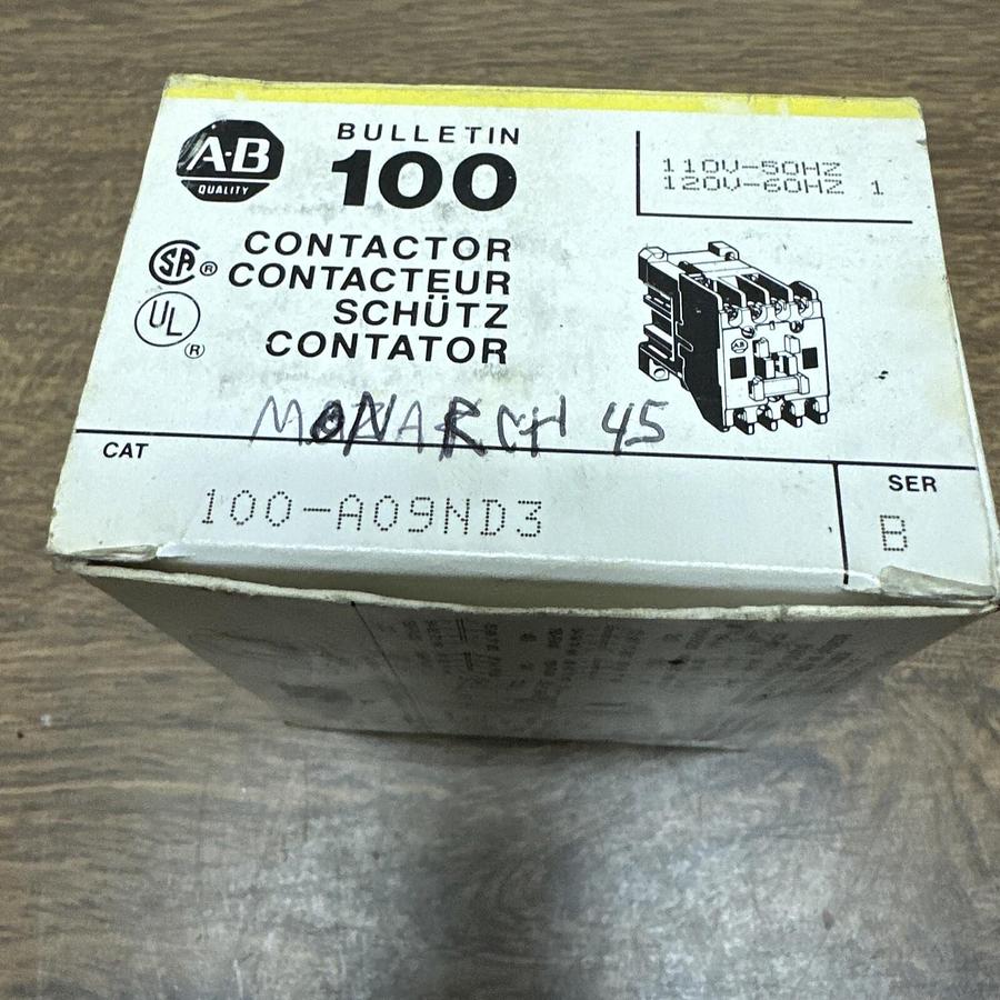 Allen Bradley,100-AO9ND3,Contactor 120V-60HZ
