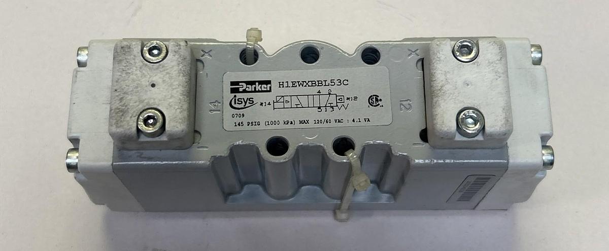 Used PARKER,H1EWXBBL53C,SOLENOID VALVE