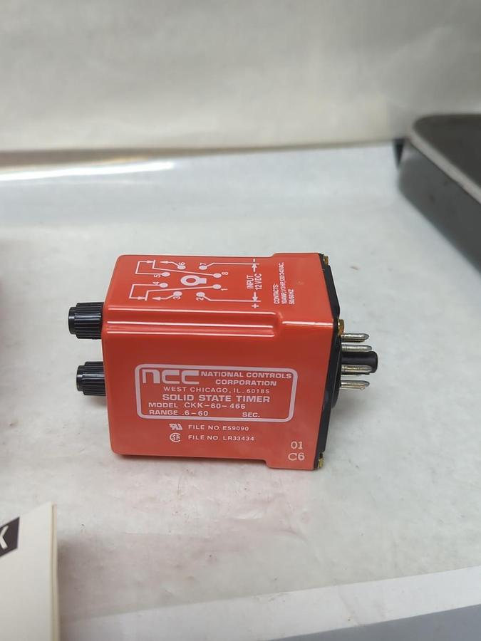 NATIONAL CONTROLS,CKK-00060-466,SOLID STATE TIME DELAY RELAY NOS
