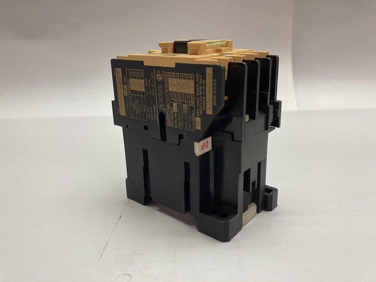 Used Allen-Bradley,100-A12ND3,Contactor Ser B