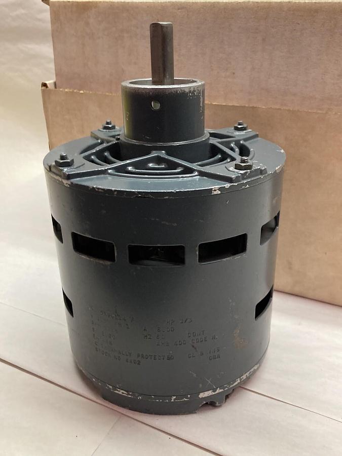 Used General Electric,5XBG114 F,1-Phase AC Motor 60hz 1/3Hp 1725rpm