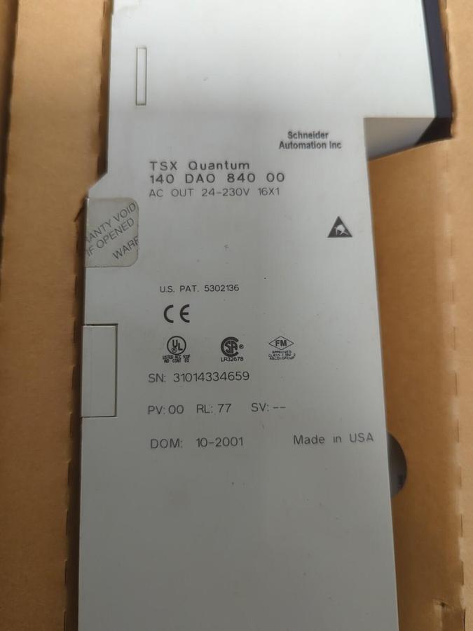 SCHNEIDER ELECTRIC,140 DAQ 840 00,TSX QUANTUM OUTPUT MODULE NOS