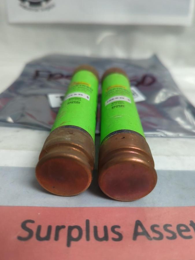 Used COOPER BUSSMANN,FRS-R-50,FUSETRON 50 AMP FUSE LOT OF 2 PRE-OWNED