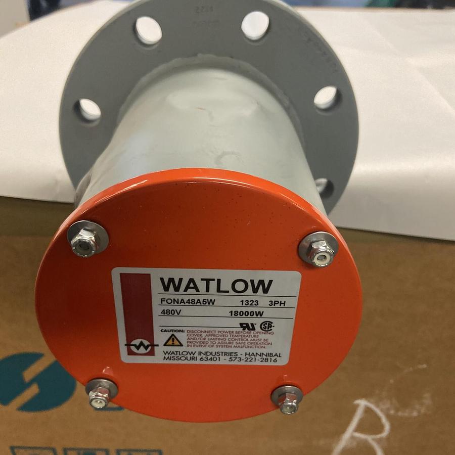 Used Watlow,FONA48A5W,Immersion Heater 18000W 480V 3PH