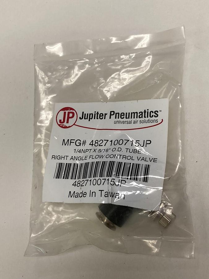 Used Jupiter Pneumatics,MFG# 4827100715JP,Right Angle Flow Control Valve
