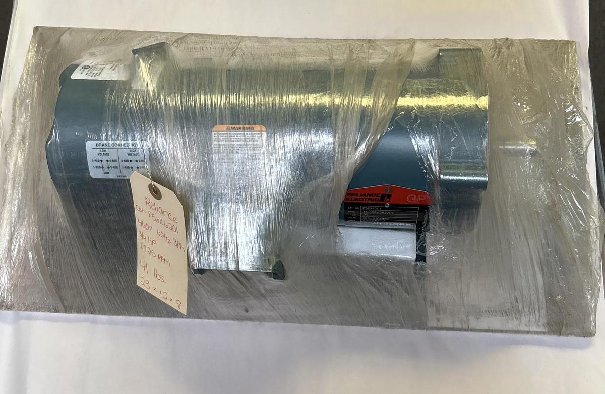 RELIANCE,P56X6201,BRAKE MOTOR 3/4HP 1725RPM 208-230/460V 56C FRAME NOS