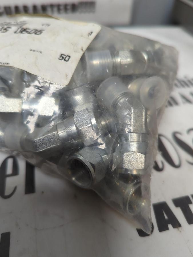 V.H & G,6 HYD,ADAPTER 45° ELBOW FITTING 1/2 INCH LOT OF 50 NEW