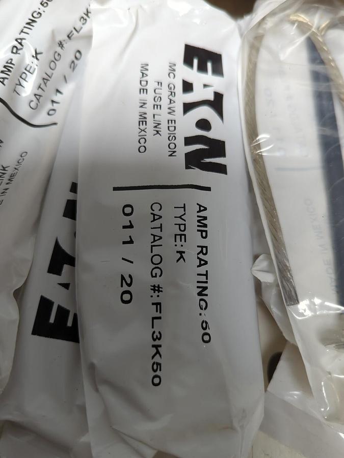 EATON,FL3K50,FUSE LINKS 50 AMP BOX OF 15 NOS