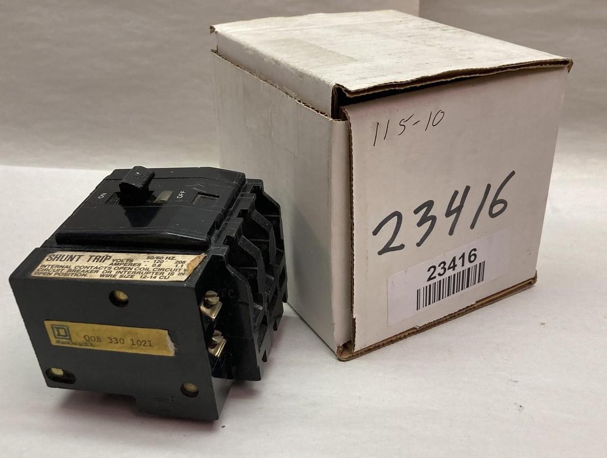 Used Square D,QOB3301021,Circuit 'Breaker 30A 240V 3P