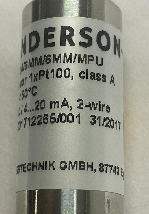 ANDERSON-NEGELE,TFP-162/030/6MM/6MM/MPU,TEMPERATURE SENSOR NEW NO BOX