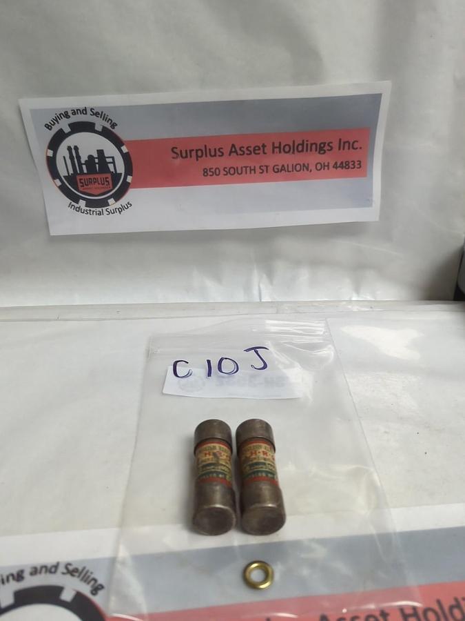 Used ENGLISH ELECTRIC,C10J,ENERGY LIMITING 10 AMP FUSE LOT OF 2 PRE-OWNED
