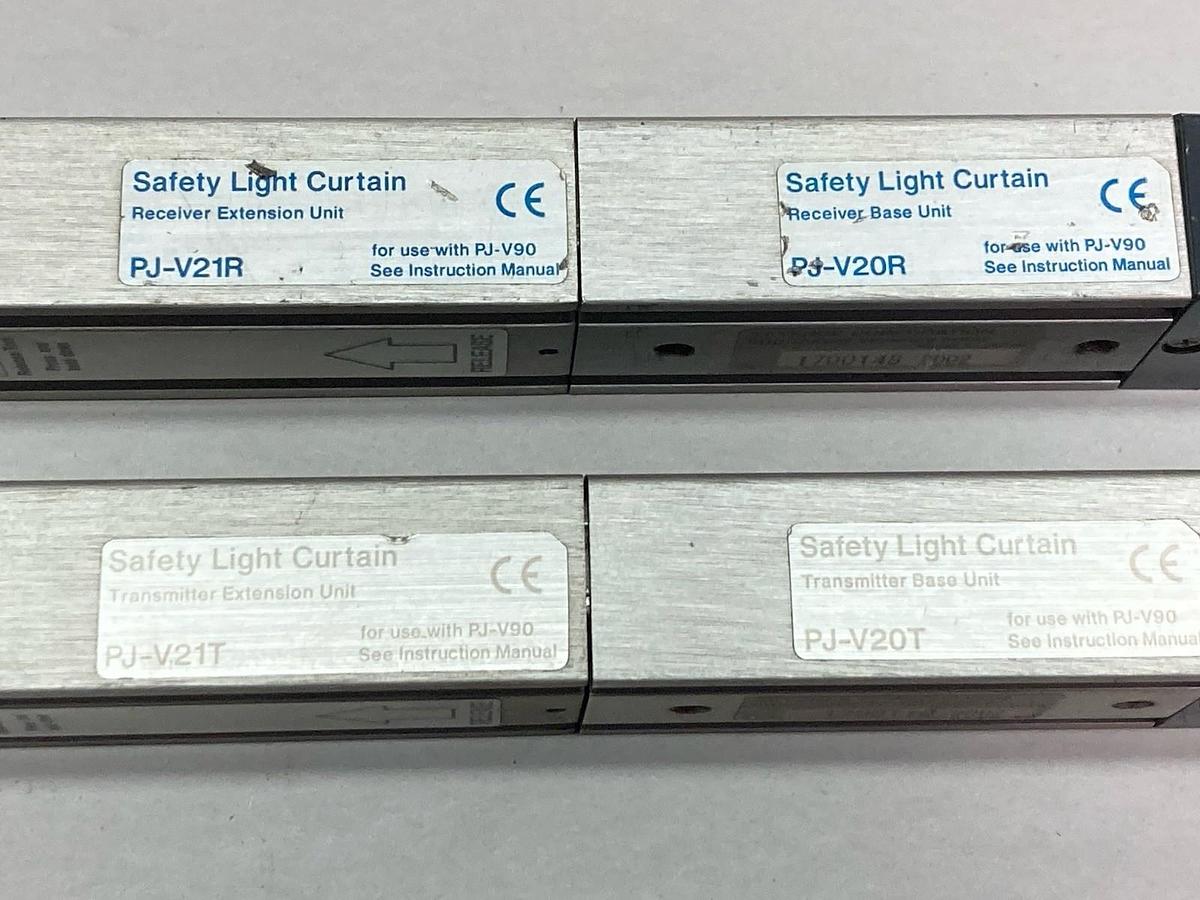 Used Keyence,PJ-V21T & PJ-V21R w/PJV20T & PJ-V20R,Safety Light Curtain Sets