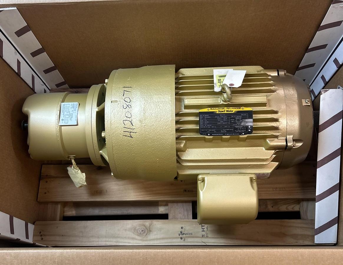 BALDOR,EBM4103T,SUPER-E BRAKE MOTOR 25HP 1775RPM 3PH 284T FRAME NEW