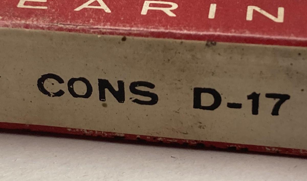 Consolidated,Cons D-17,Precision Bearings