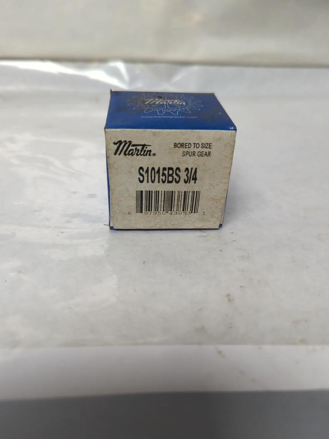 MARTIN,S1015BS 3/4,BORED TO SIZE SPUR GEAR NOS