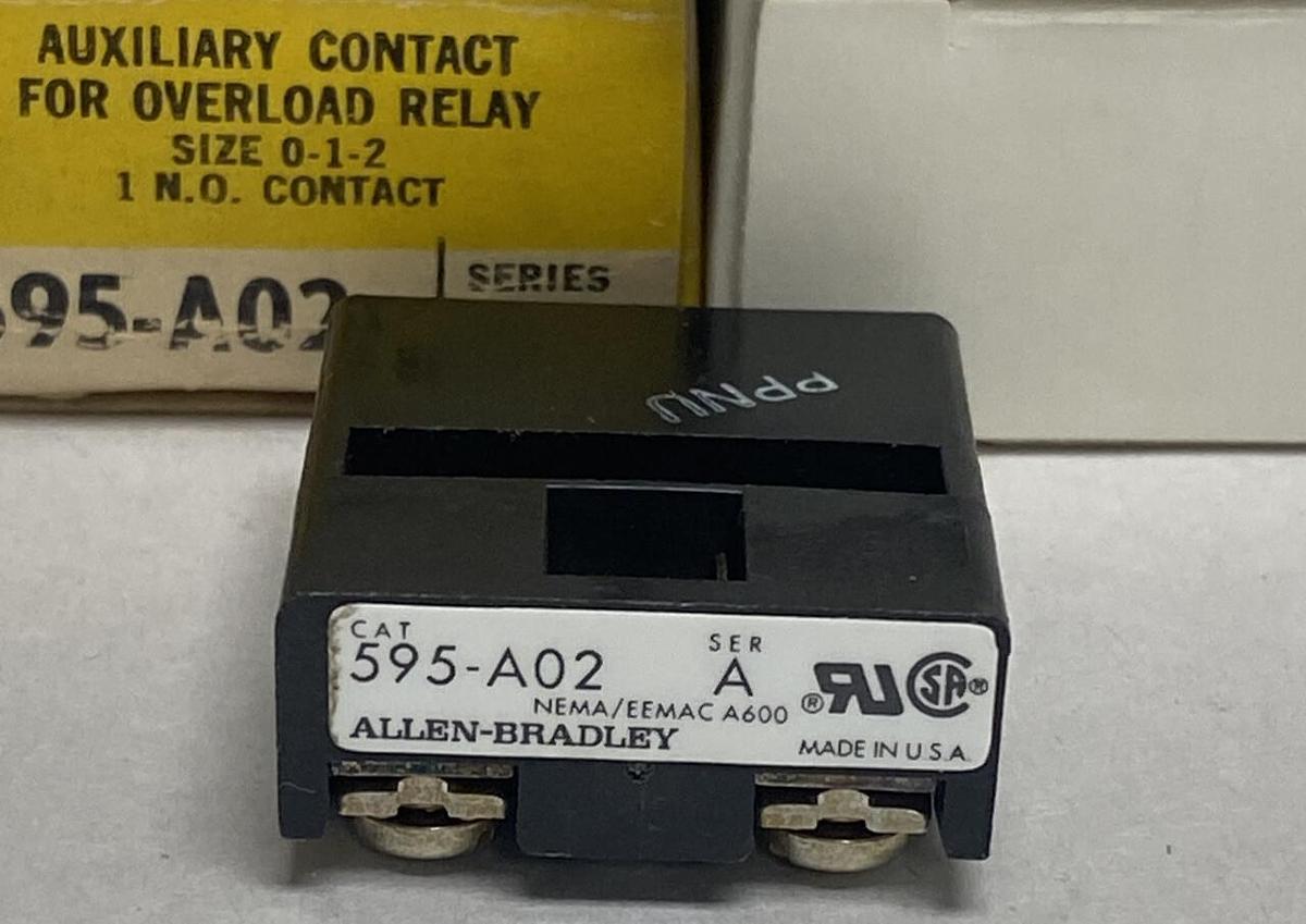ALLEN BRADLEY,595-A02,SER A AUXILIARY CONTACT LOT OF 6 NEW