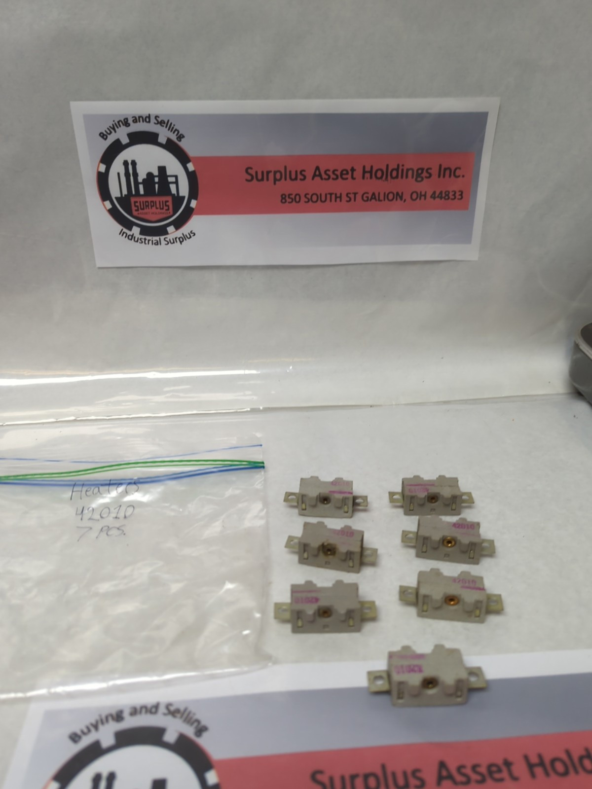 Used ARROW HART,42010,OVERLOAD HEATER ELEMENT LOT OF 7 PRE-OWNED