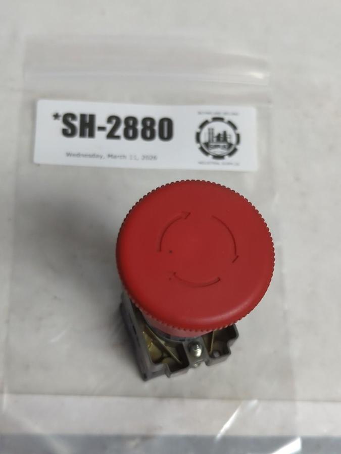 Used TELEMECANIQUE,ZB2-BE102,RED PUSH BUTTON ASSEMBLY PRE-OWNED