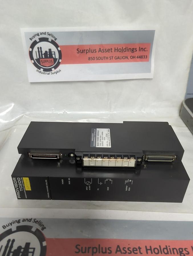 Used TOSHIBA,TCPW110AL-1,MAIN POWER INPUT MODULE 100VAC 50/60HZ 120VA PRE-OWNED